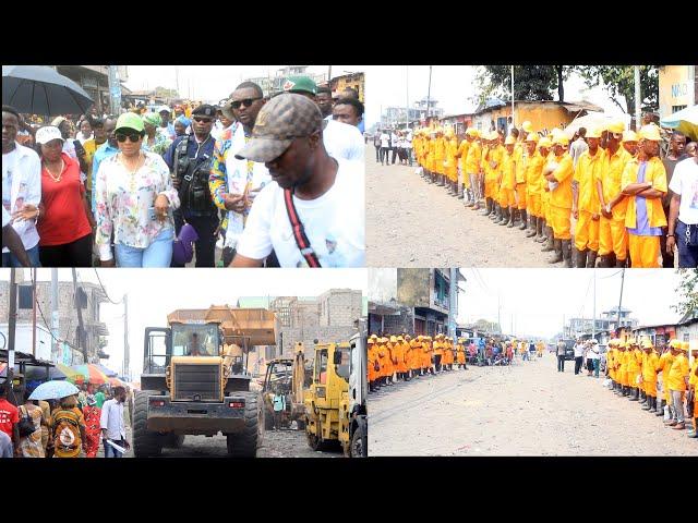 LANCEMENT OFFICIEL DES TRAVAUX SUR  L'AVENUE KWILU KIMWENZA, MAKALA