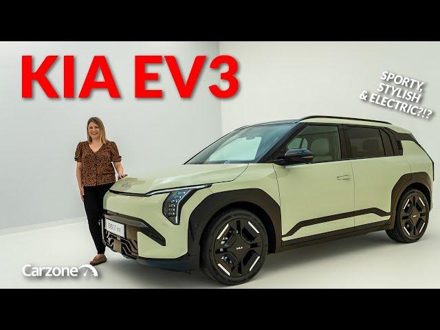 FIRST LOOK at the New Electric KIA EV3 | 2025 KIA EV3 Preview | Carzone