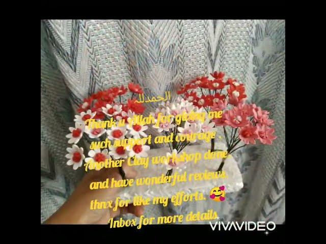 How to create Daisy Flowers #clay,#daisyflowers