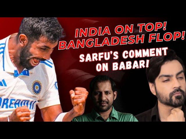 INDIA V BAN DAY 2 | Babar pe Sarfu ke 3rd Class comments