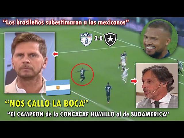 "ES UN BATACAZO" PERIODISTAS ARGENTINOS SE RINDEN A PACHUCA VS BOTAFOGO HOY 3-0