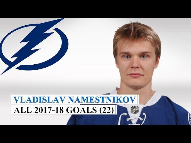 Vladislav Namestnikov (#90) All 22 Goals of the 2017-18 NHL Season