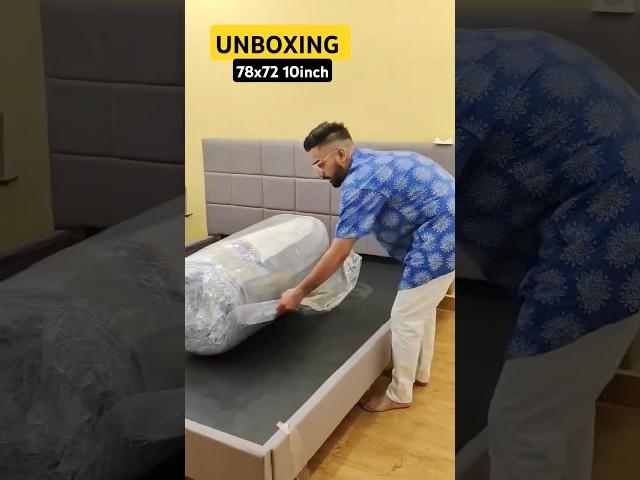 Mattress Unboxing  #viral #unboxing #trending #review #shorts #mattress #sleepycat #home #homedecor