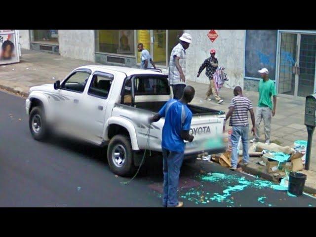 TOP 10 FUNNY & SCARY SOUTH AFRICA - Google Street View