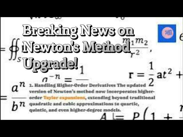 Breaking News! Newton’s Method Just Got a 300-Year Upgrade! #mathematics#optimization #newtonmethod