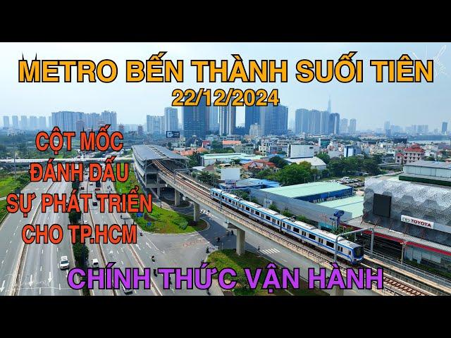 Metro Bến Thành Suối Tiên Chính Thức Vận Hành, Đánh Dấu Cột Mốc Quan Trọng Cho Sự Phát Triển TP HCM