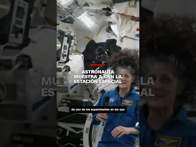 Astronauta muestra a CNN la estación espacial