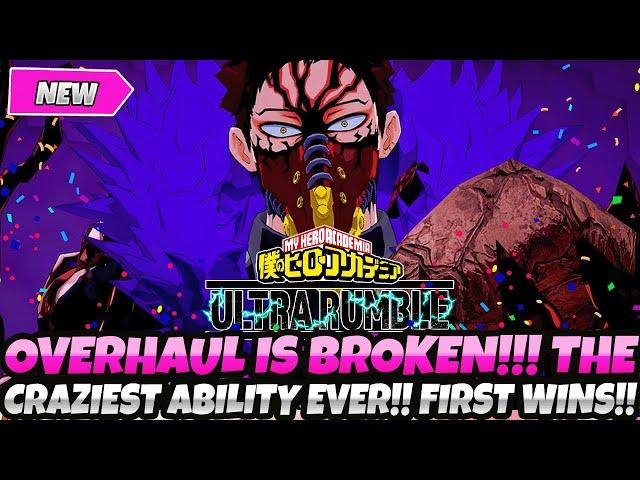 *OVERHAUL IS BROKEN!!! THE CRAZIEST ABILITY YET! FIRST EVER WINS & GAMEPLAY (My Hero Ultra Rumble)