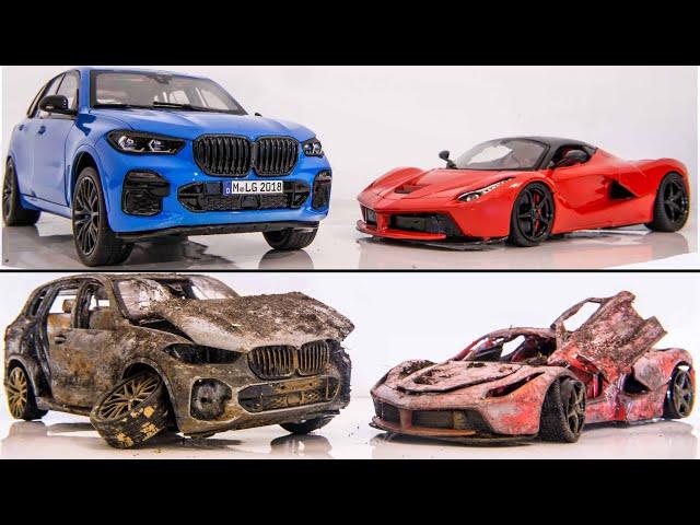 Restoration BMW X5M G05 vs Ferrari Laferrari - Abandoned Model Cars