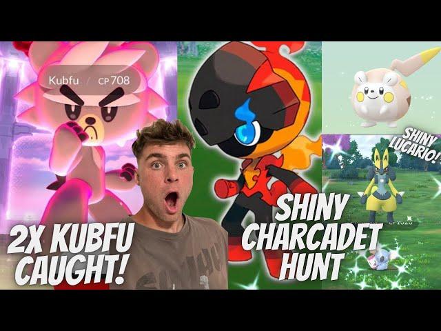 *NEW* Kubfu CAUGHT, Shiny Lucario and Shiny Charcadet Hunt in Pokemon Go!