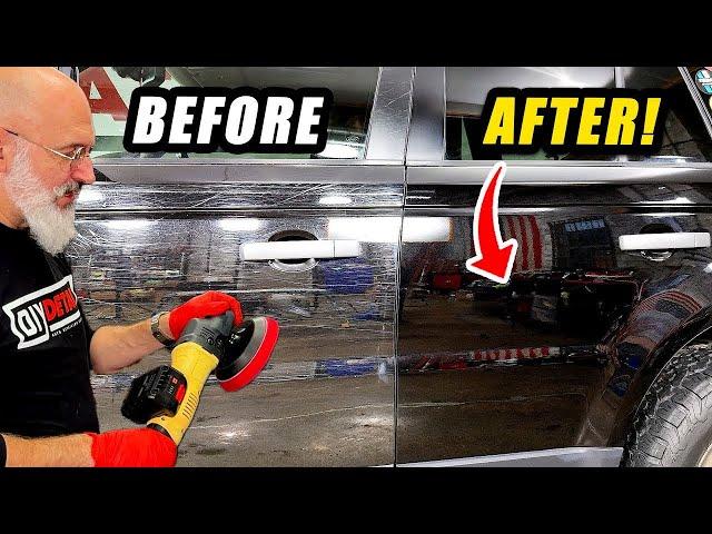 How to polish BLACK PAINT to a showroom shine (with just 1 pad!)