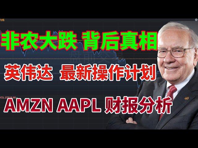 美国10月非农就业数据大跌背后真相！英伟达 最新操作计划！AMZN AAPL财报分析！美国大选要来了，大盘或将大幅波动！中概股还需要时间调整！#nvda #aapl #特斯拉