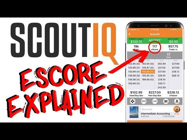 ScoutIQ & eScore - How To Use eScore To Sell Books On Amazon 2024