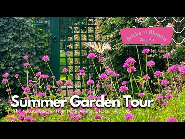 Front Porch Summer Garden Tour || Flower Garden Ideas || Bricks ’n Blooms