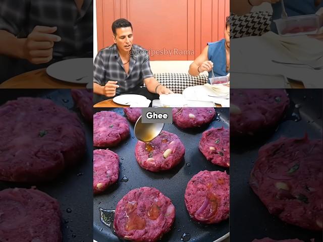 Akshay Kumar Shares Healthy Beetroot Snack Recipe #shorts #akshaykumar #tikki