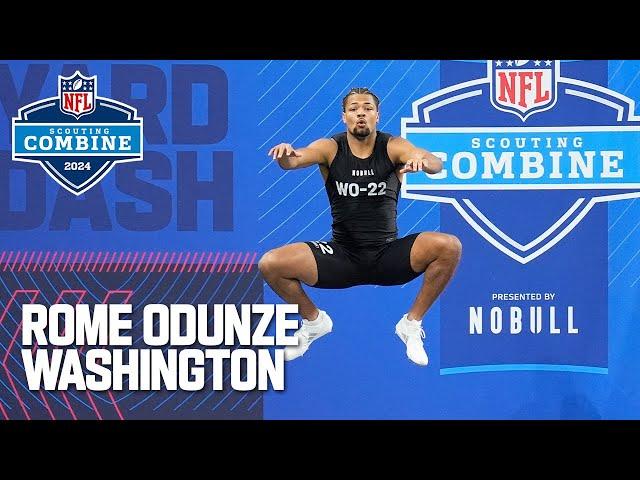 Rome Odunze's 2024 NFL Scouting Combine workout