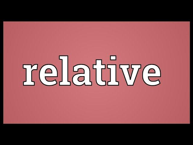 Relative Meaning