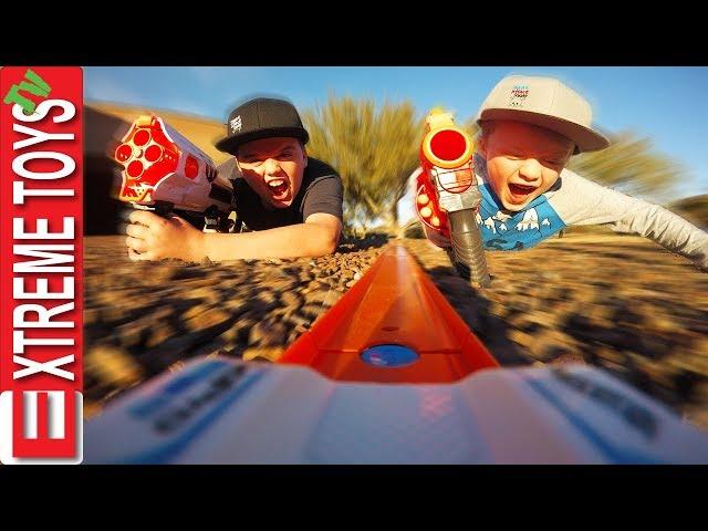 Mission Protect the Hot Wheels Toy Car! Ethan and Cole Bunkr Nerf Mayhem!