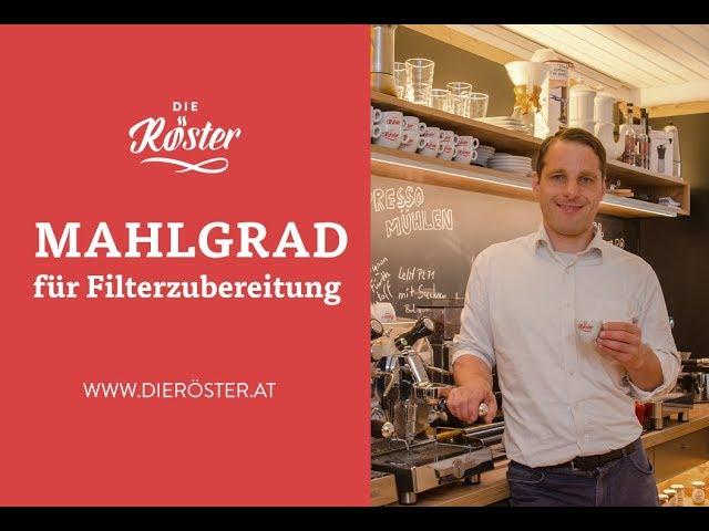 Mahlgrade für Filtermethoden - DieRöster