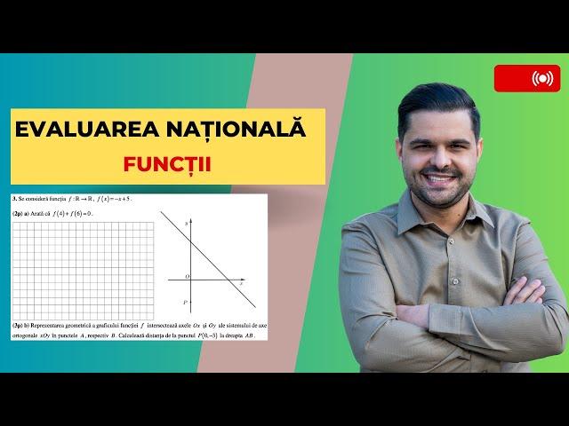 Distanța de la un punct la grafic. Subiecul al III-lea, problema 3. Evaluarea Națională