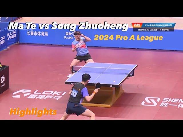 Ma Te 马特 vs Song Zhuoheng 宋卓衡 | 2024 Chinese Pro A League Highlights