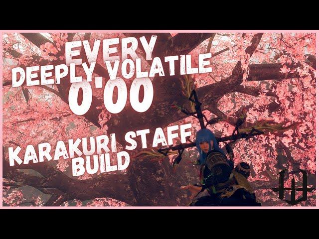 ALL Deeply Volatile vs BEST Karakuri Staff Build | Wild Hearts