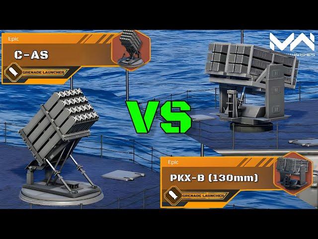 C-AS (C-Dome) VS PKX-B (130mm) | Epic Grenade Launcher Comparison | Modern Warship