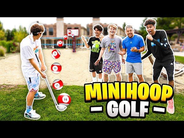 INSANE Mini-Golf TRICKSHOT Basketball