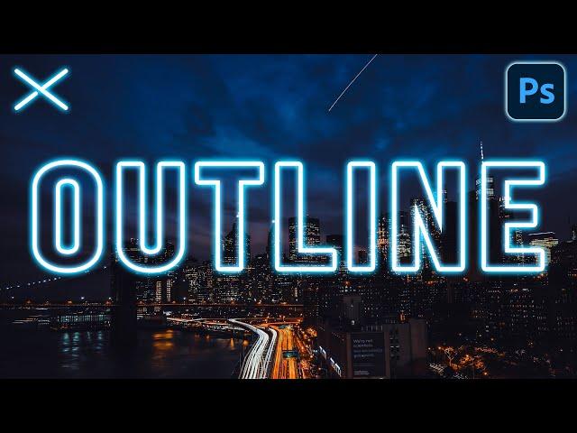 How to OUTLINE TEXT and Graphics | Photoshop CC Tutorial + Easy Glow Effect