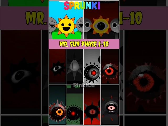 MR. SUN Phase 1 2 3 4 5 6 7 8 9 10 #sprunki#incrediboxsprunki #mrsun #sprunkisong #sprunkimod