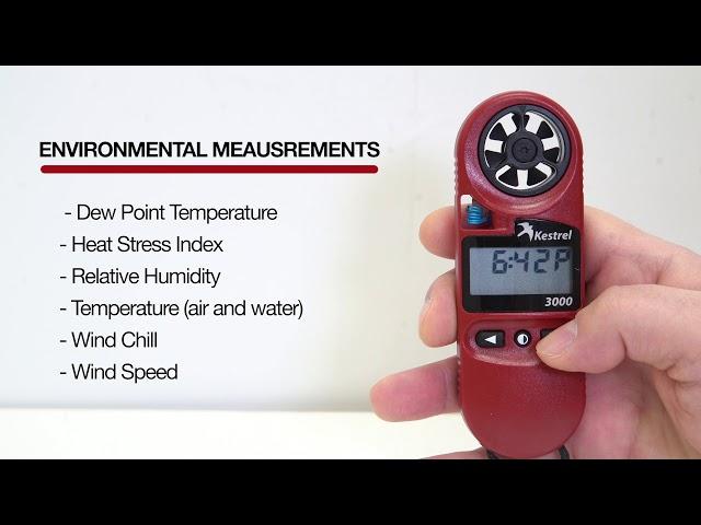 Kestrel 3000 Weather Meter | Introduction to the Kestrel 3000