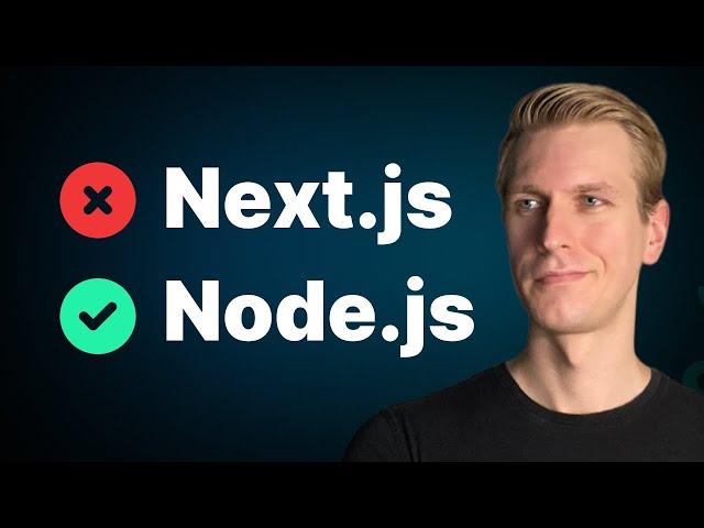 Next.js with a separate server - good idea?