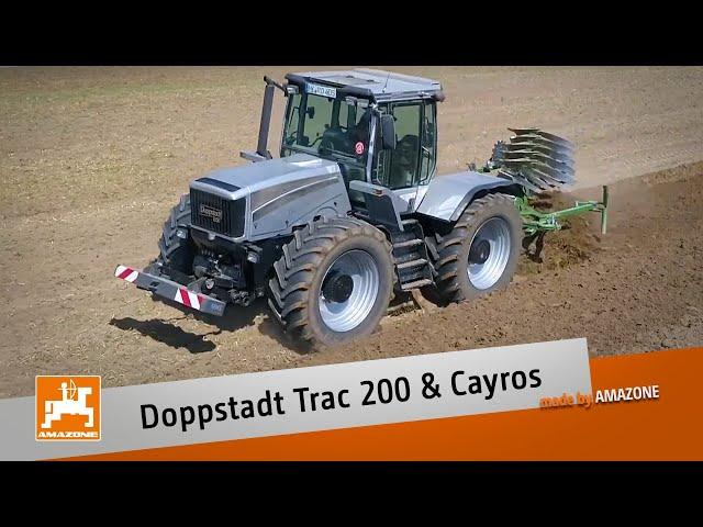 Doppstadt Trac 200 with Cayros mounted reversible plough | AMAZONE