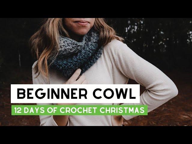 Crochet Cowl Neck Warmer Pattern for Beginners in the Round NO TWISTING