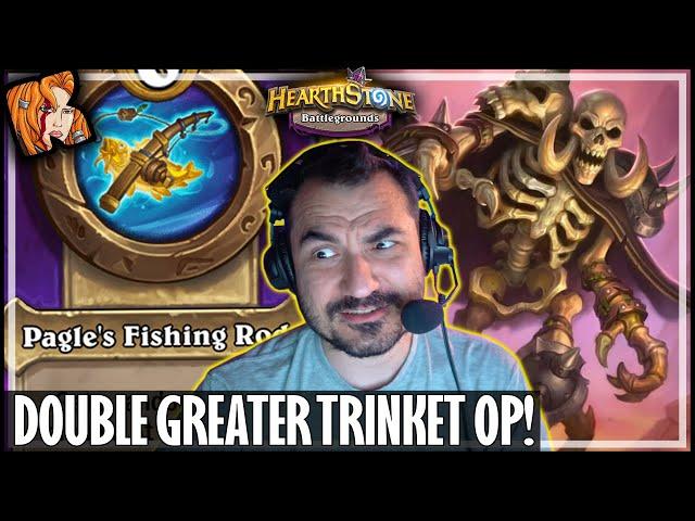 DOUBLE GREATER TRINKET IS ACTUALLY OP!!! - Hearthstone Battlegrounds