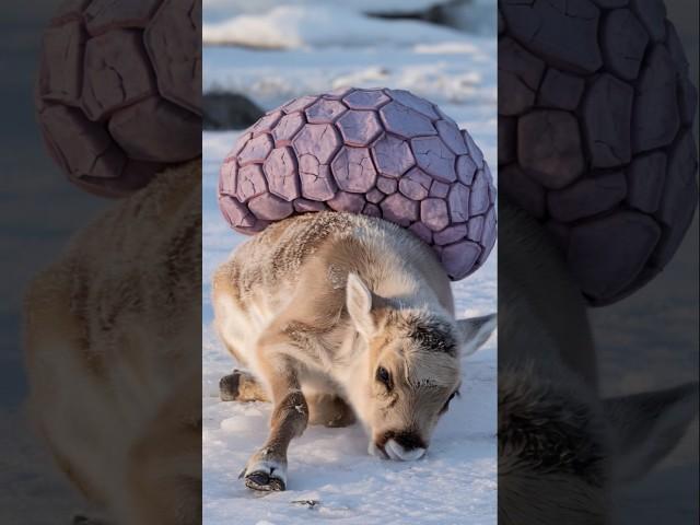 A Touching Tale: How an Arctic Wolf Saved a Reindeer #animalrescue #polarrescue #reindeer