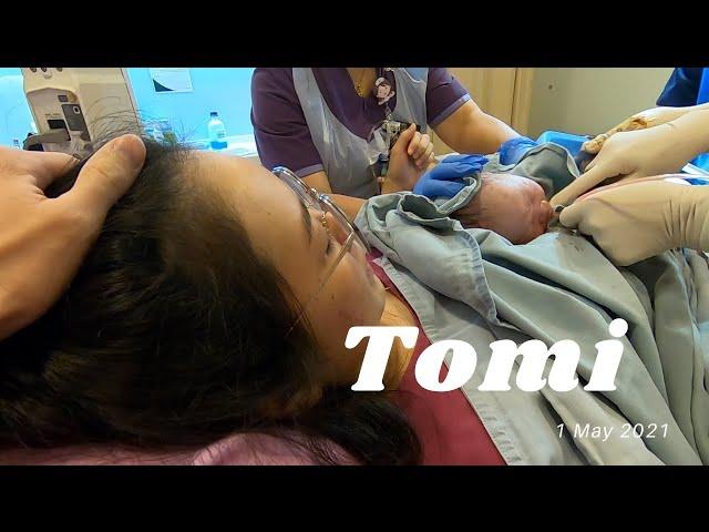 Tomi's Birth at 40 weeks. The Highlights