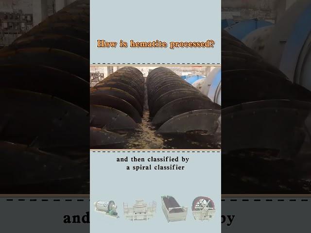 What is the complete process of beneficiation of hematite ore?