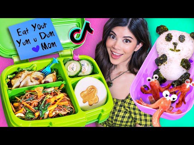 I tried Satisfying Food Art Bento Lunches on Tik Tok