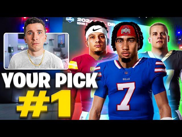 I GOT #1 OVERALL PICK FOR FIRST TIME IN MY CAREER, WHAT QB DO I TAKE!