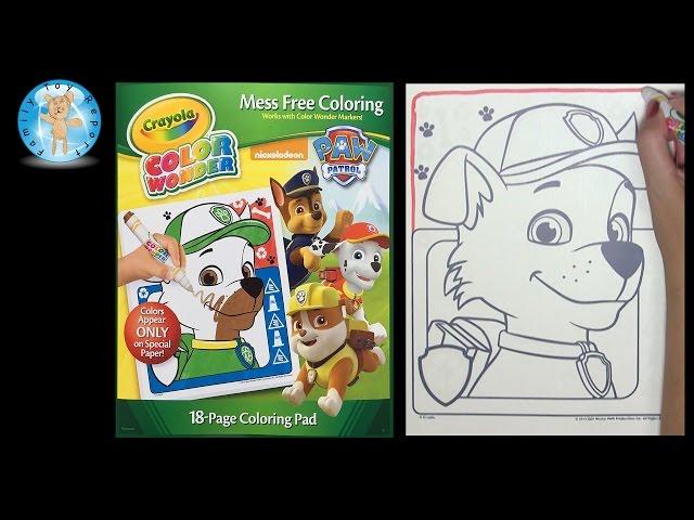 Crayola Color Wonder Paw Patrol Coloring Book Speed Color - Family Toy Report