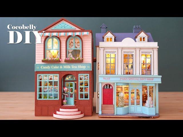 Dessert Shop & Gift Shop | DIY Miniature Dollhouse Crafts | Relaxing Satisfying Video