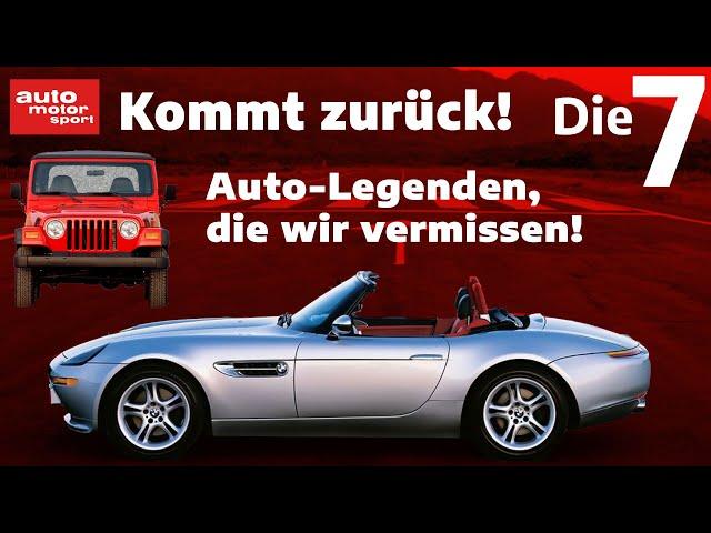 Kommt wieder zurück!! Diese Auto-Legenden muss man einfach vermissen I auto motor und sport