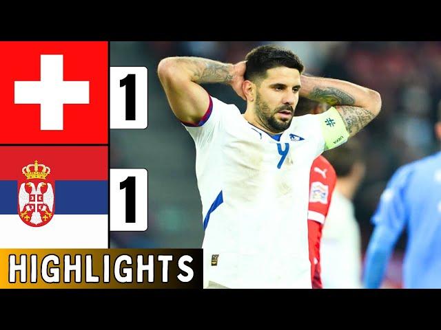 Switzerland Vs Serbia 1-1 | EXTENDED HIGHLIGHTS | UEFA Nations League | Mitrovic Miss | Terzic Goal