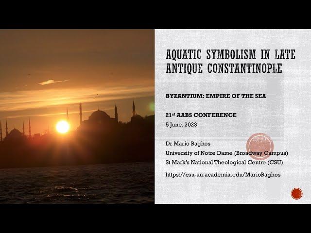 Aquatic Symbolism in Late Antique Constantinople