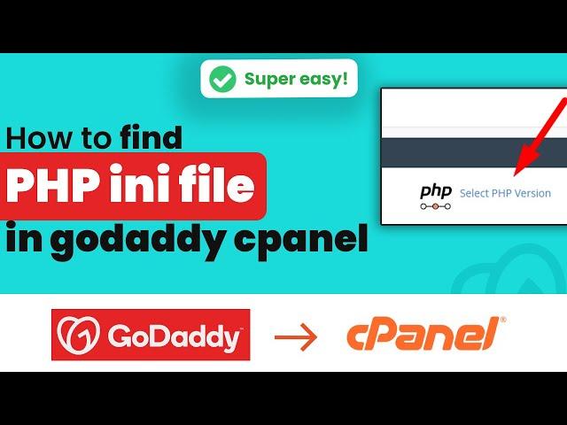 How to find php ini file in cPanel GoDaddy 2024 | Initial Solution