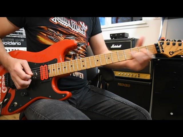 Emotional 80's guitar solo improvisation