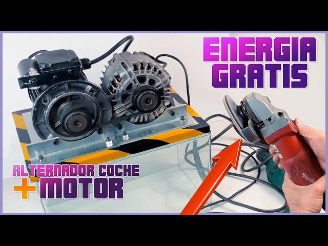 How to make a FREE ENERGY generator with a CAR ALTERNATOR