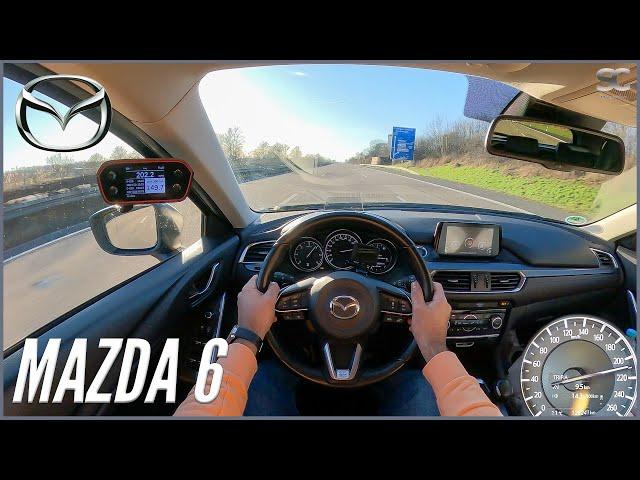 2018 Mazda 6 [2.2 SKYACTIV-D | 175 HP] - POV Autobahn Top Speed Drive