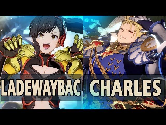 GBVSR:Ladewaybac (Beatrix) Vs charles (Percival)| High Level Gameplay.